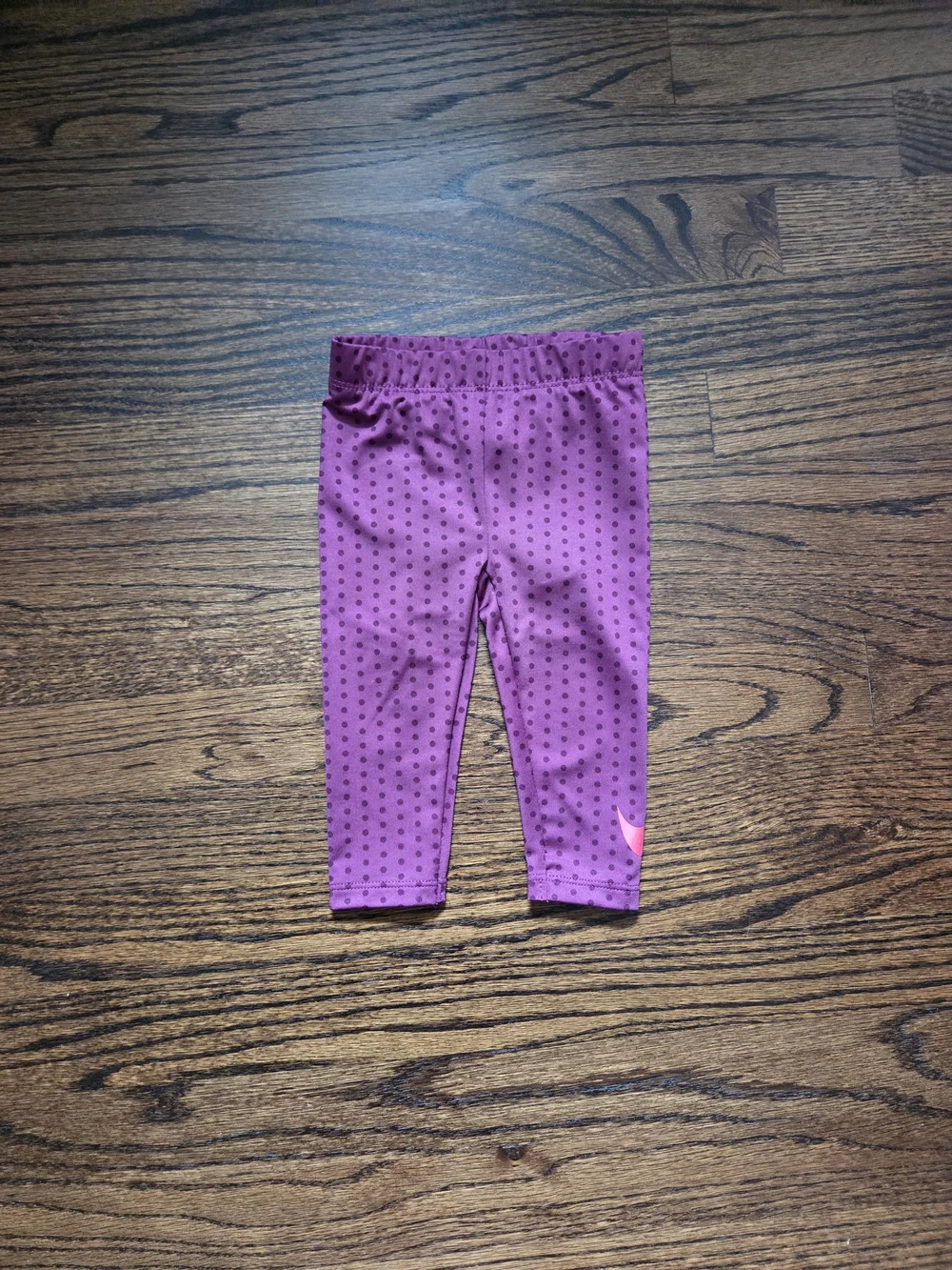 Kids Nike Pink Dri-FIT Top & Purple Leggings Set - Picture 3 of 4